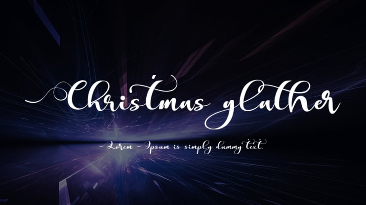 Christmas glather Font