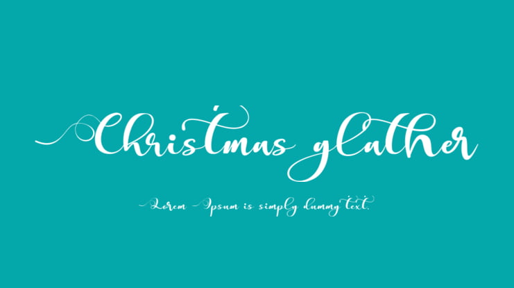 Christmas glather Font