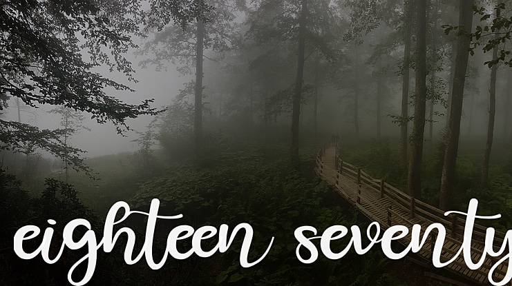eighteen seventy Font