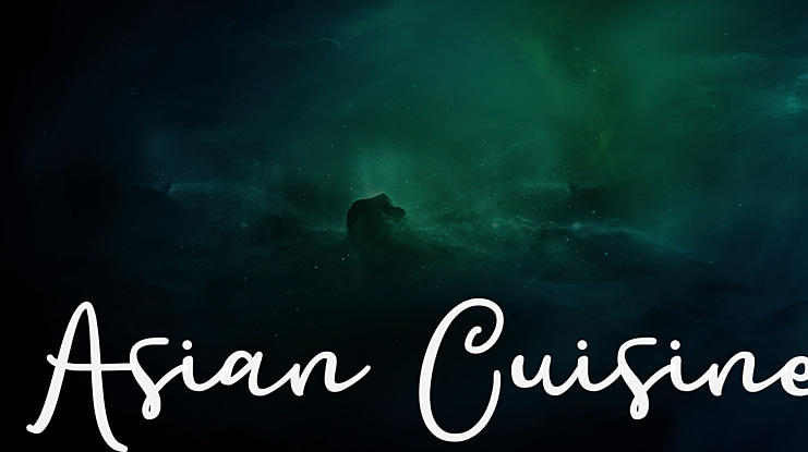 Asian Cuisine Font