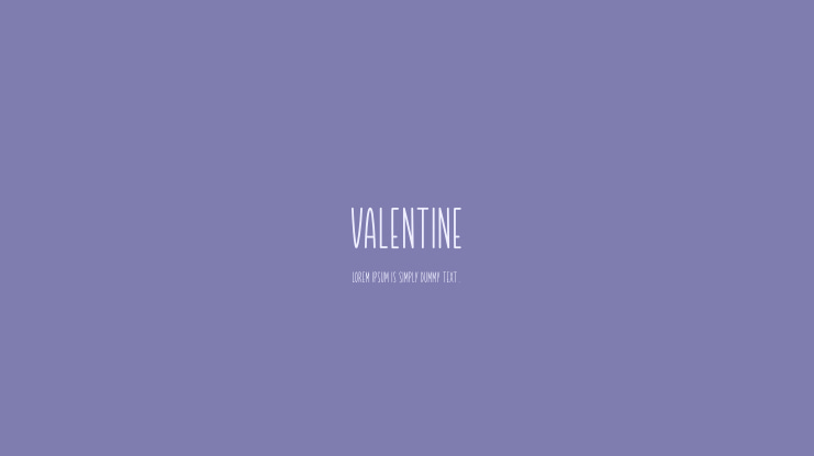 Valentine Font Family