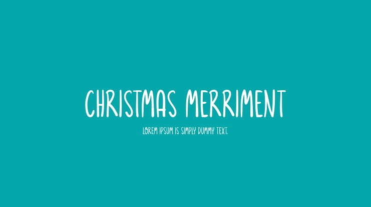 Christmas Merriment Font