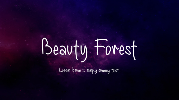 Beauty Forest Font