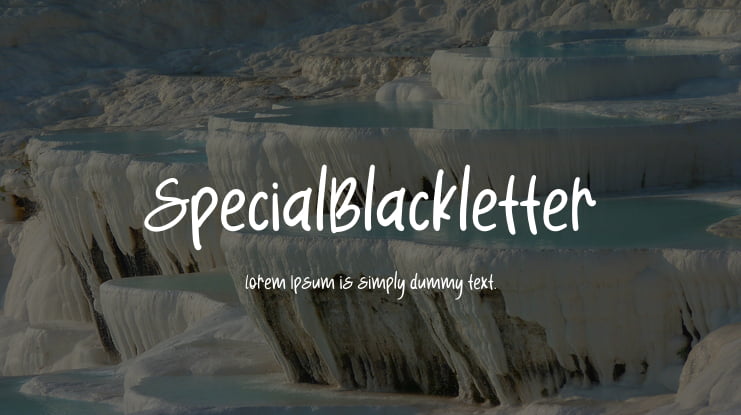 SpecialBlackletter Font