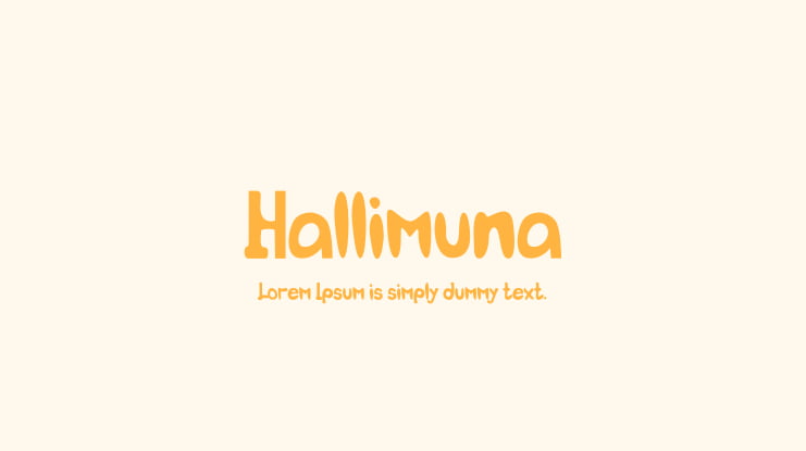 Hallimuna Font