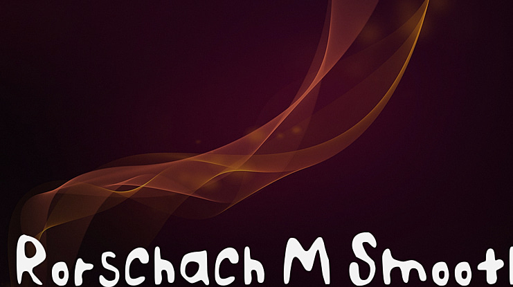 Rorschach M Smooth Font