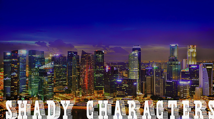 Shady Characters Font