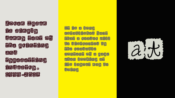 Cute Cursive Blackout Font