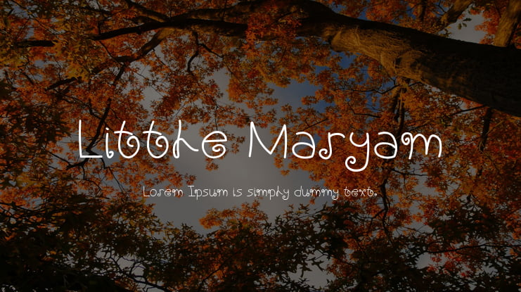 Little Maryam Font