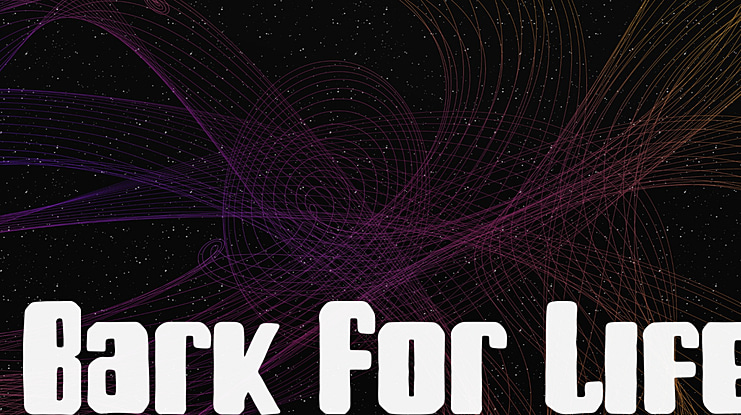Bark For Life Font