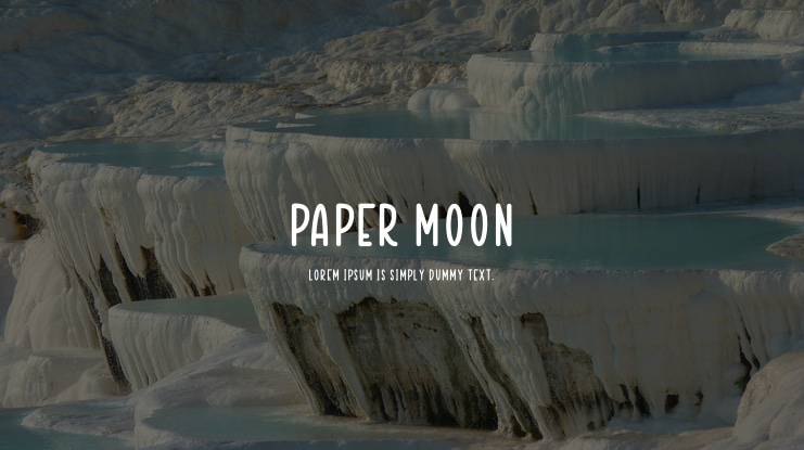 PAPER MOON Font