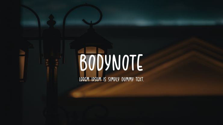 BODYNOTE Font