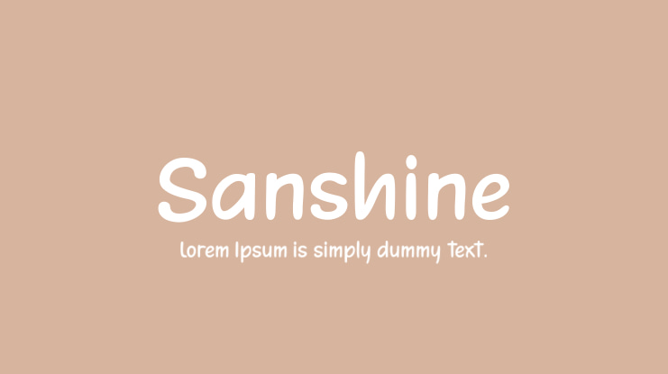 Sanshine Font