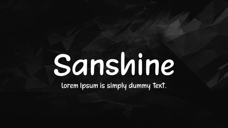 Sanshine Font