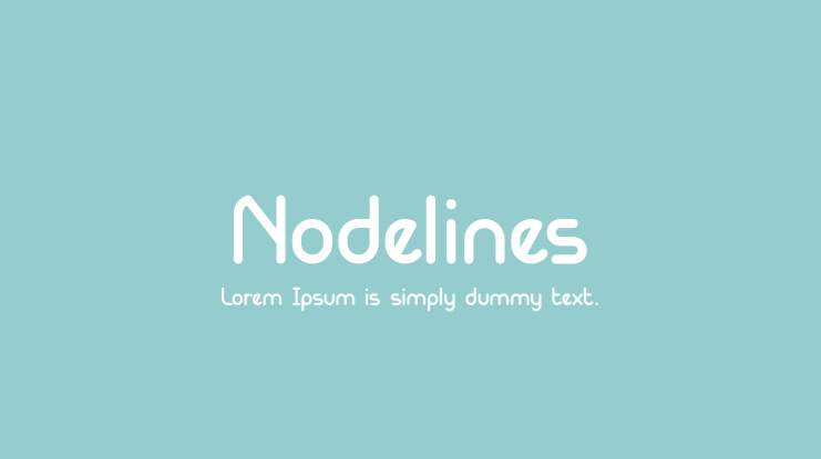 Nodelines Font