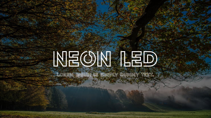 NEON LED Font