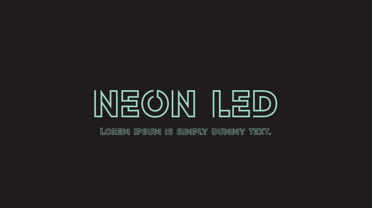 NEON LED Font