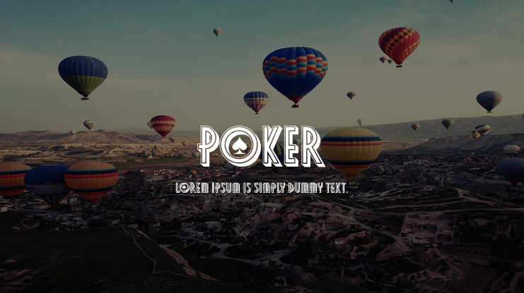 Poker Font