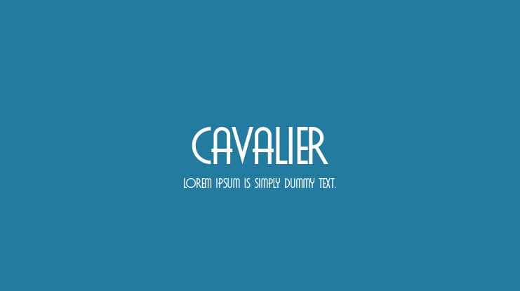 Cavalier Font Family