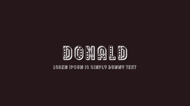 Donald Font Family
