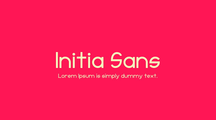 Initia Sans Font