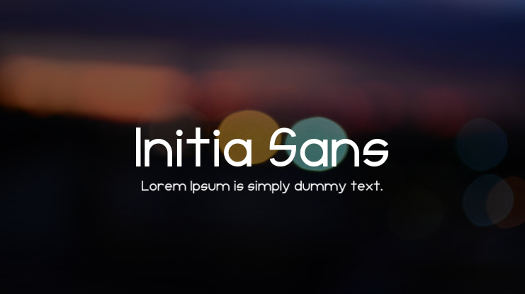 Initia Sans Font