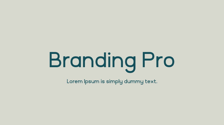 Branding Pro Font Family
