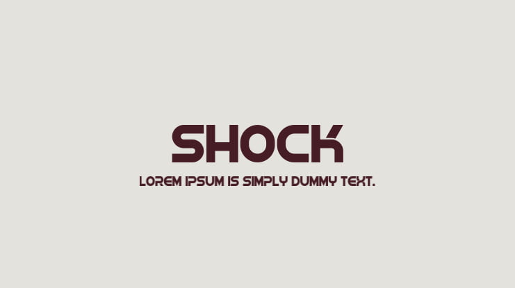 Shock Font Family