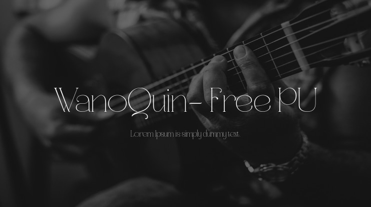 WanoQuin- Free PU Font