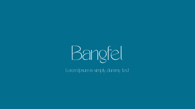 Bangfel Font