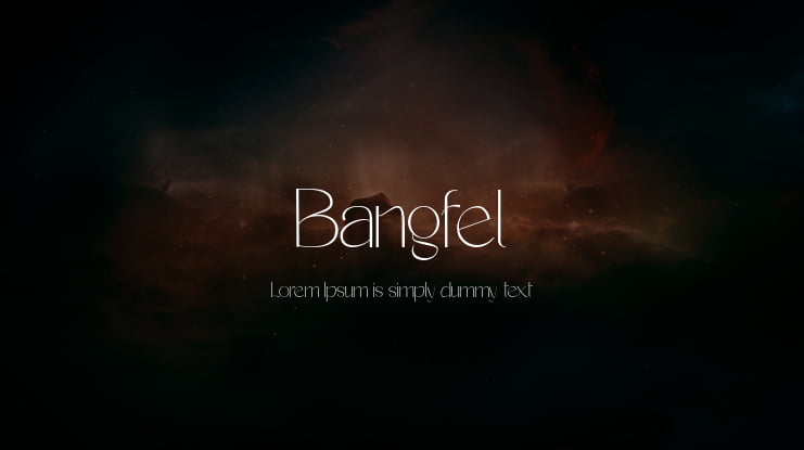Bangfel Font