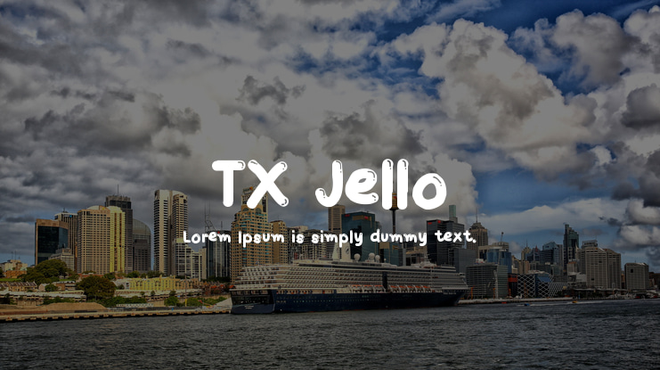 TX Jello Font