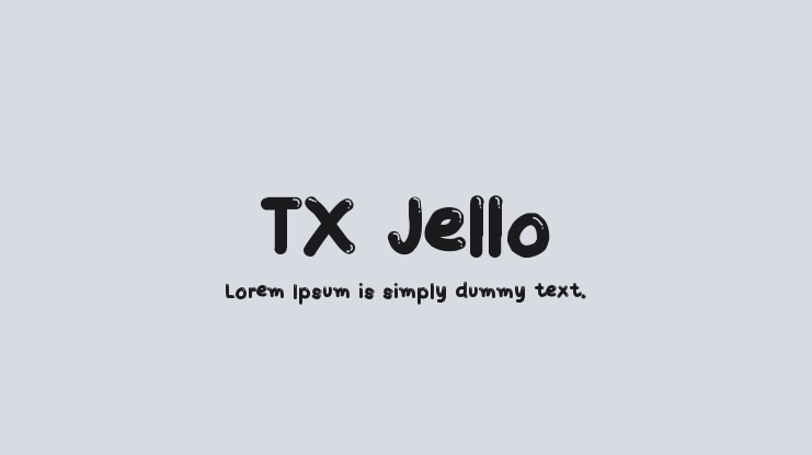 TX Jello Font