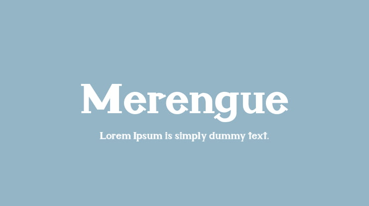 Merengue Font