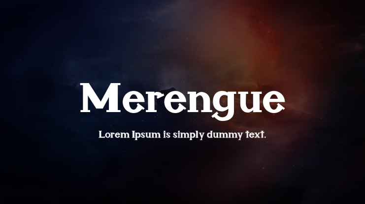 Merengue Font