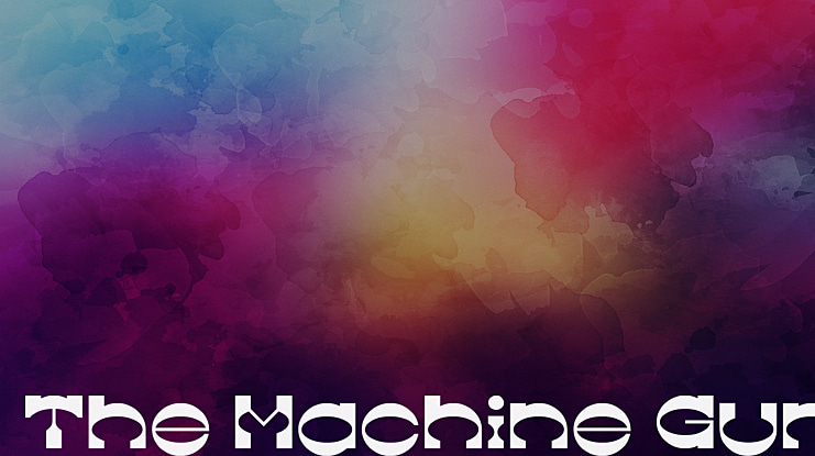 The Machine Gun Font Family