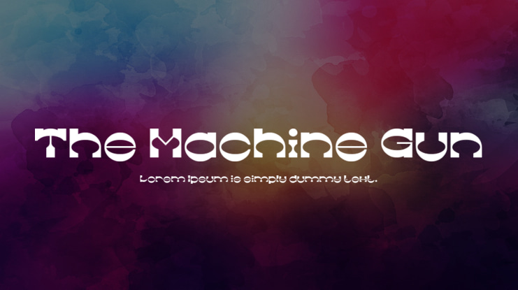 The Machine Gun Font Family