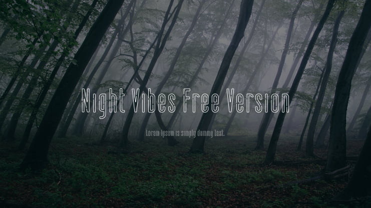 Night Vibes Free Version Font