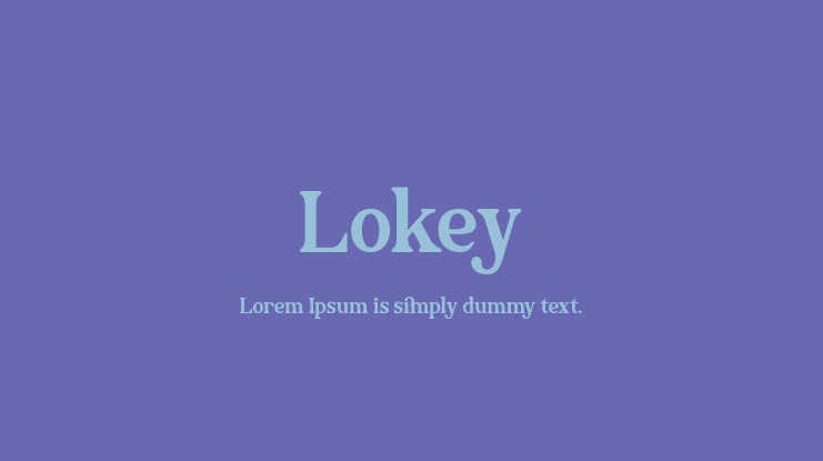 Lokey Font Family