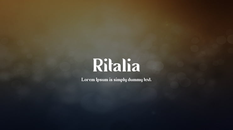 Ritalia Font