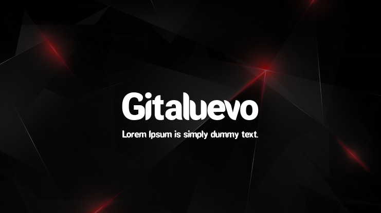Gitaluevo Font
