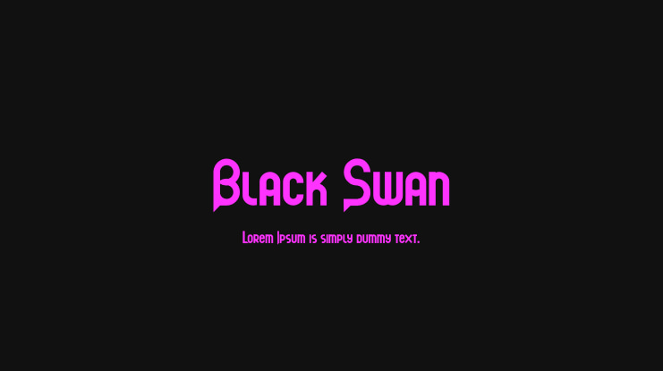 Black Swan Font