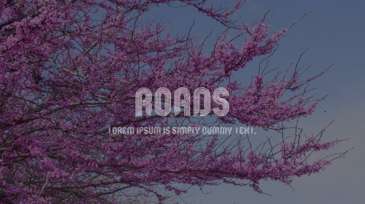 Roads Font