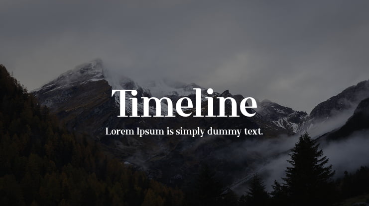 Timeline Font Family