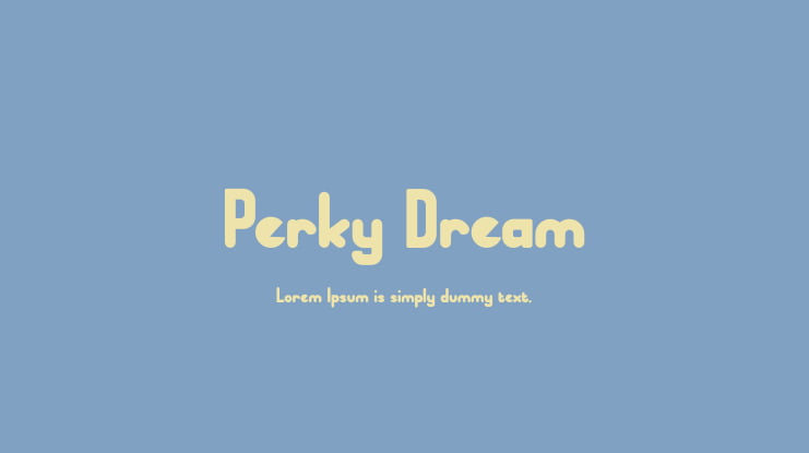 Perky Dream Font
