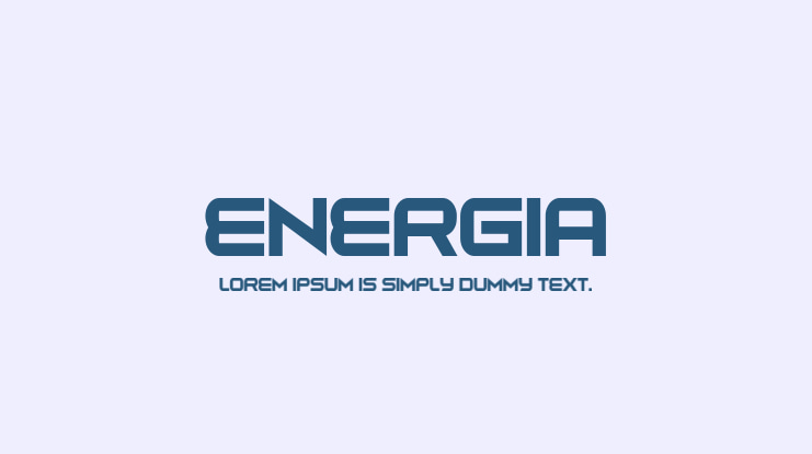 Energia Font Family