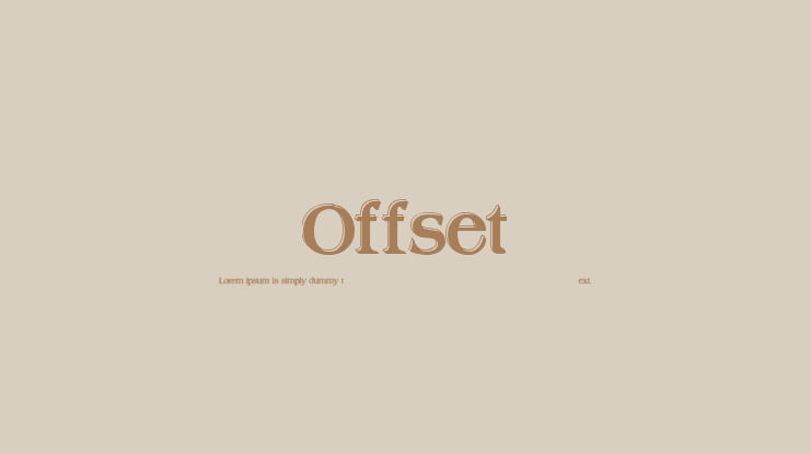 Offset Font