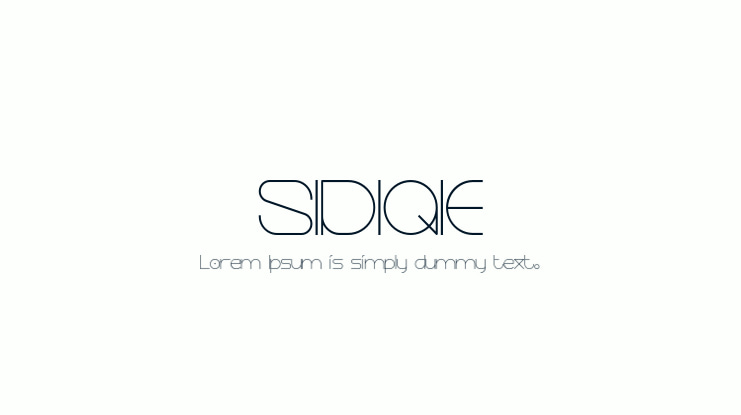 SIDIQIE Font