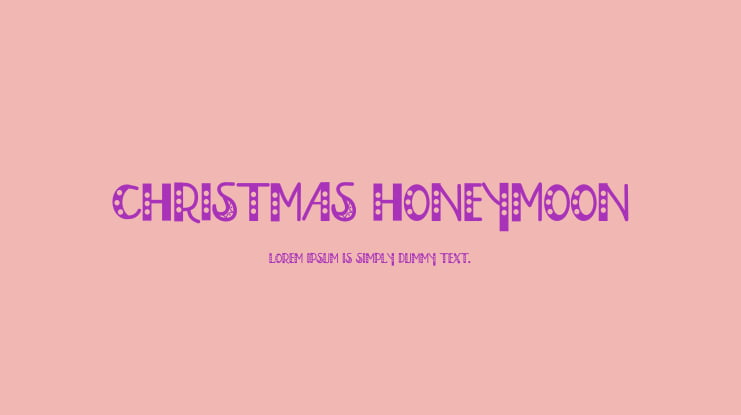 Christmas Honeymoon Font