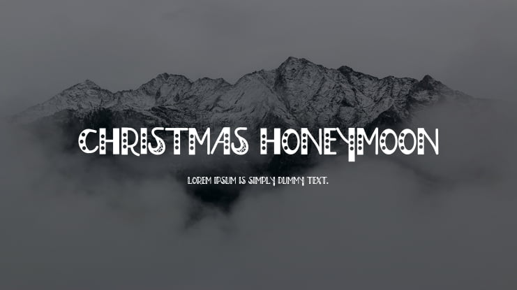 Christmas Honeymoon Font